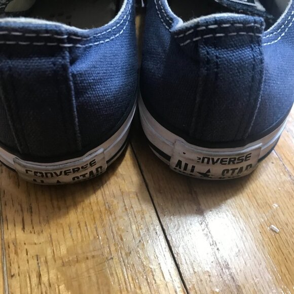 CONVERSE Sneakers- ALL STAR BLUE LOW TOP SNEAKER - UNISEX YOUTH size 3 - Picture 7 of 13